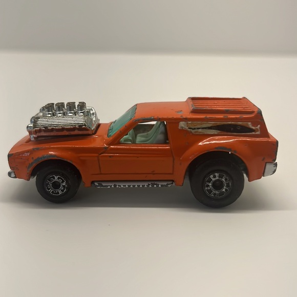 Vintage MatchBox Dinky Cars Blue Flame Corvette,#34 Vantastic - Picture 4 of 9